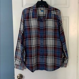 Plaid men’s button down